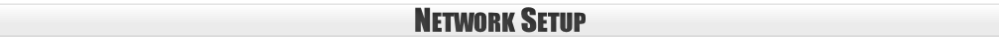 Network Setup